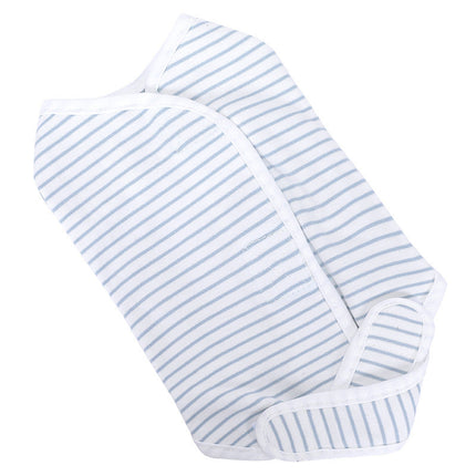 Lightweight Blue and White Striped Cat Weaning Outfit for Recovery | Soft and Breathable Fabric for Comfort