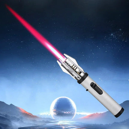 Torch Lighter with Jet Flame, Windproof Camping Lighter in Metal, Candle Lighter for Grill and Everyday Carry
