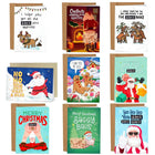 Funny Christmas Cards, Boxed Set of 9 Greeting Cards Blank Inside, Adult Humor Holiday Cards, Gag Gift