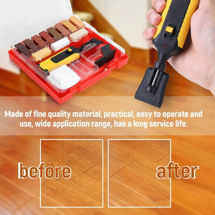 Wood and Laminate Floor Repair Kit, Wood Filler Wax with Heat Pen