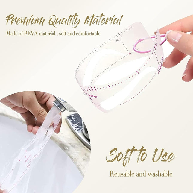 Eyebrow Stencil Set with 12 Shapes and Elastic Strap