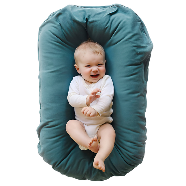 Baby Lounger, Infant Lounger with Removable Washable Cotton Cover, Portable Baby Nest for Home and Travel_00