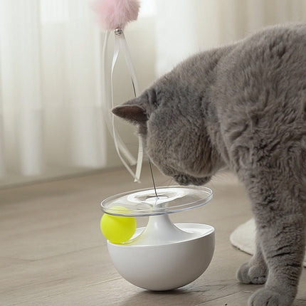 Interactive Cat Tumbler Toy with Durable HIPS+PC Material | Wobbling Fun for Engaging Independent Play