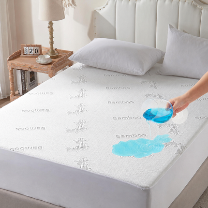 EcoGuard | Waterproof Mattress Protector with Bamboo Viscose Fabric | Soft, Breathable Cover for Ultimate Comfort