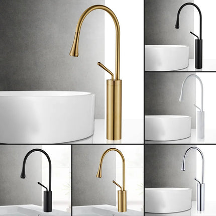 Bathroom Faucets, Single Hole Bathroom Faucet with 360 Swivel Spout – image 12