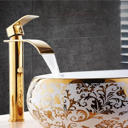 Bathroom Faucets, Waterfall Single Hole Bathroom Faucet