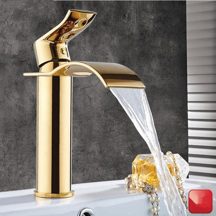 Bathroom Faucets, Brass Bathroom Sink Faucet with Single Handle – image 5