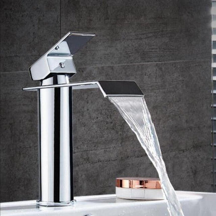 Bathroom Faucets, Waterfall Single Hole Bathroom Faucet – image 6