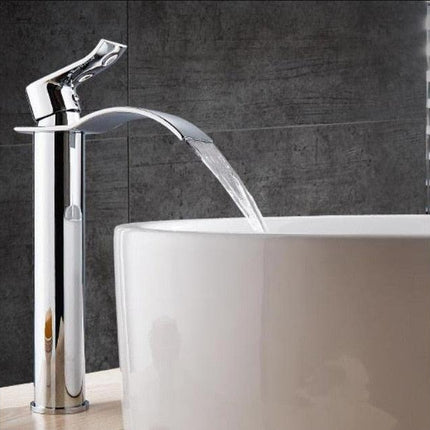 Bathroom Faucets, Waterfall Single Hole Bathroom Faucet – image 10