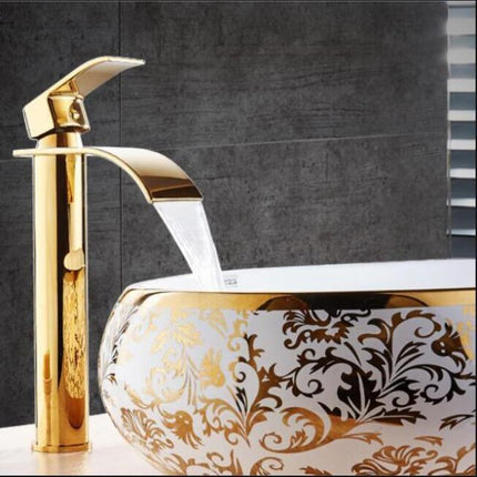 Bathroom Faucets, Waterfall Single Hole Bathroom Faucet – image 12