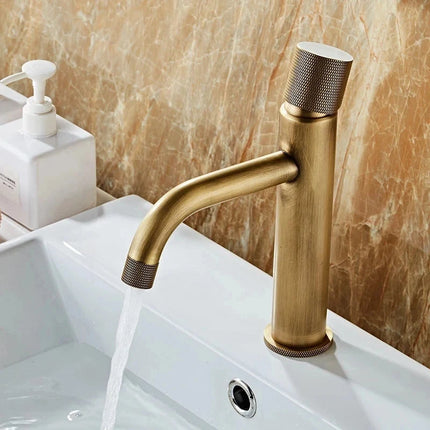 Antique Bronze Bathroom Faucet Single Hole