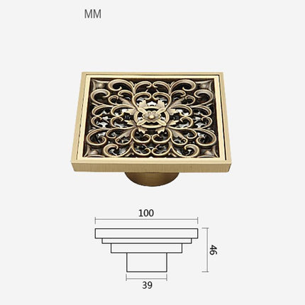 Shower Drain Cover, Brass Shower Drain Strainer – image 4