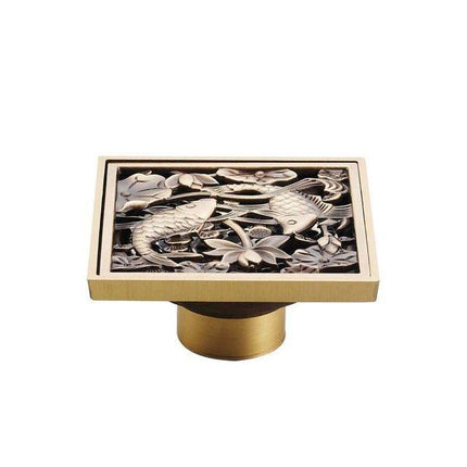 Shower Drain Cover, Decorative Floor Drain Grate in Square and Round Designs – image 11