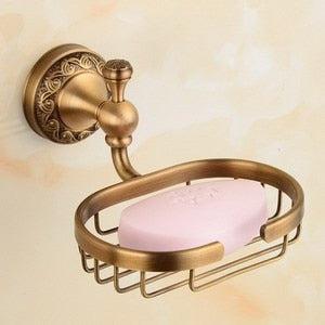 Bathroom Accessories in Antique Brass Sold Separately, Robe Hook – image 7