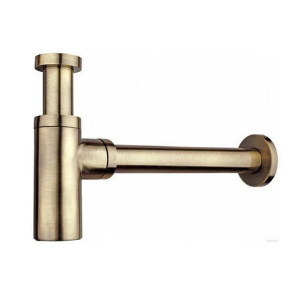 Bathroom Sink Drain Kit with Bottle Trap, Electroplated Bathroom Drain in Round Style – image 9