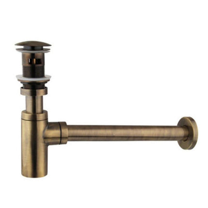Bathroom Sink Drain Kit with Bottle Trap, Brass Pop Up Sink Stopper – image 10