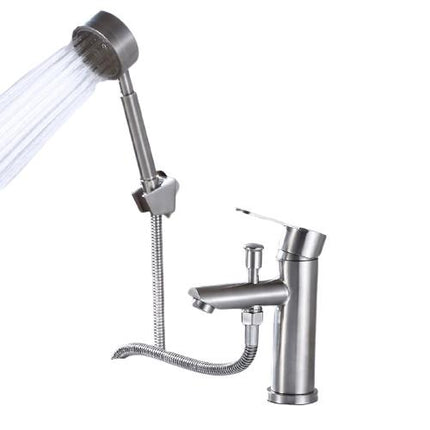 Pull Out Bathroom Faucet with Handheld Shower Head, Stainless Steel Bathroom Sink Faucet – image 9