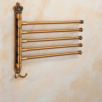 Towel Rack for Bathroom, Towel Holder Wall Mounted with 2 to 5 Swivel Bars – image 10