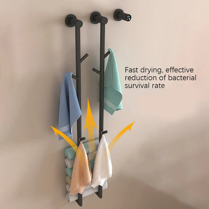 Towel Warmer for Bathroom, Heated Towel Rack in 304 Stainless Steel for Fast Drying