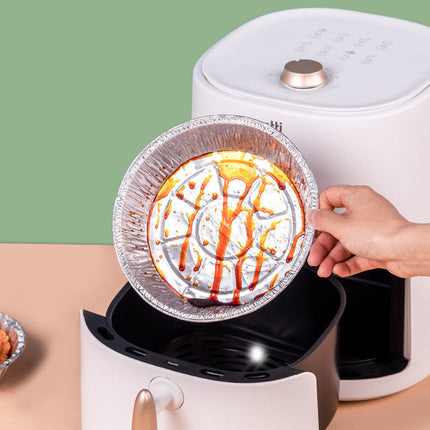Durable Aluminum Foil Liners for Air Fryers | Non-Stick, Waterproof, and Easy Cleanup for Hassle-Free Cooking