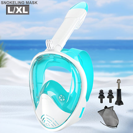 Full Face Snorkel Mask with 180 Degree View, Snorkeling Mask for Swimming – image 14