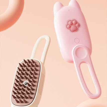 Electric Spray Comb for Cats and Dogs with Rotating Brush | Wash-Free Grooming Solution for Tangles and Parasites