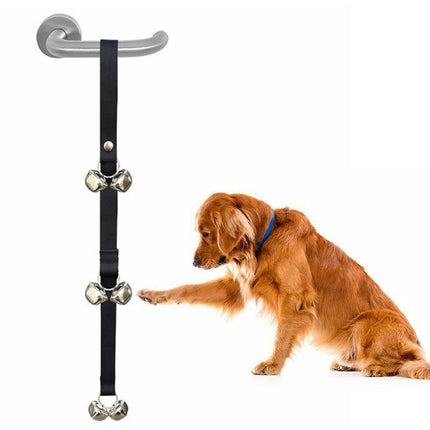 Pet Doorbell with Adjustable Hanging Rope and Bell | Durable Cloth Leash for Easy Outdoor Access