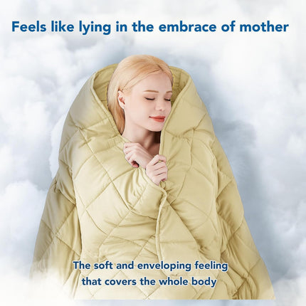 Cozy Comfort | Weighted Blanket with Cooling Microfiber | All-Season Softness for Ultimate Relaxation
