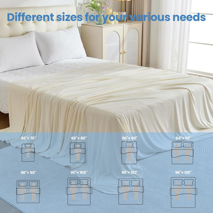 Cooling Blanket Collection | Soft Lightweight Summer Blanket for Hot Sleepers | Ideal for Night Sweats on Bed or Couch