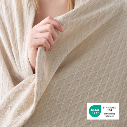 Cozy Comfort | Cooling Bamboo Rayon Blanket for Hot Sleepers | Lightweight & Breathable Summer Throw for Bed and Couch