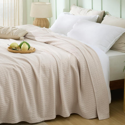 Cozy Comfort | Cooling Bamboo Rayon Blanket for Hot Sleepers | Lightweight & Breathable Summer Throw for Bed and Couch