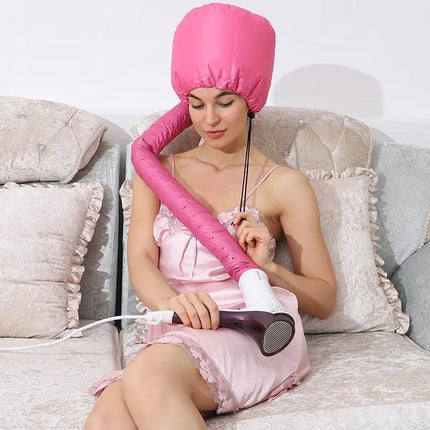 Hair Dryer Cap, Portable Hair Bonnet Dryer, Net Plopping Cap, Bonnet for Curly Hair and Perm – image 10