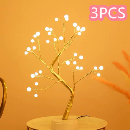 LED Bonsai Tree Light with Dual Power Supply | Elegant Table Lamp for Artistic Home Decor