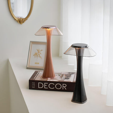 Sculpted Flare Lamp with Rechargeable Battery & Dimmable Function | Elegant Lighting for Any Room