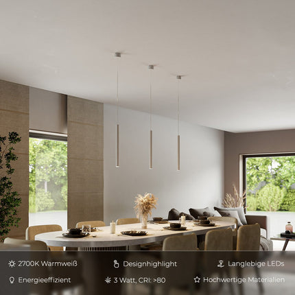 LED Ceiling Light Fixture, Kitchen Island Pendant Light, Minimalist Aluminum Hanging Light for Dining Table – image 13