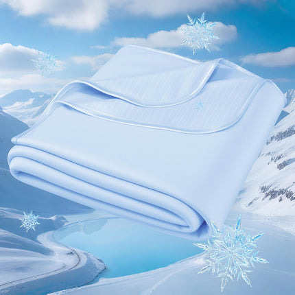Cool Comfort | Queen Size Cooling Blanket with Q-Max >0.4 Fabric | Lightweight Summer Blanket for Hot Sleepers