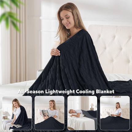 Cozy Comfort | Cooling Blanket with Double-Sided Design | Lightweight & Breathable for Hot Sleepers