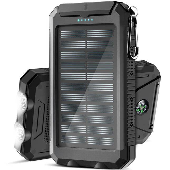 Portable Charger, Portable Power Bank 500000mAh with Solar Panel, Solar Power Bank for Camping, Portable Phone Charger