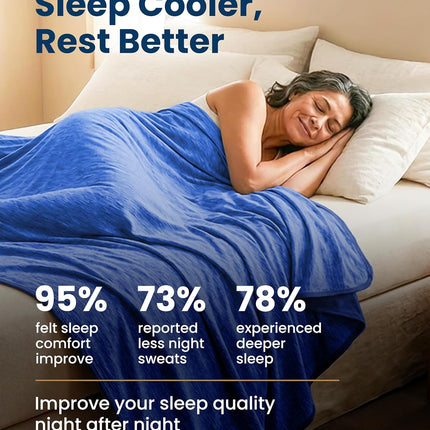 Cozy Haven | Cooling Blanket for Hot Sleepers with Breathable Fabric | Lightweight Throw for Comfort and Relief