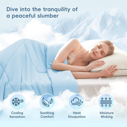 Cozy Comfort | Cooling Blanket for Hot Sleepers with Double-Sided Softness | Breathable Design for Night Sweats