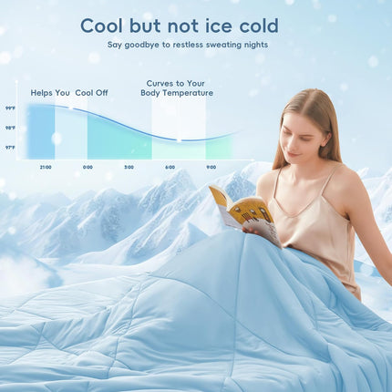 Cozy Comfort | Cooling Blanket for Hot Sleepers with Double-Sided Softness | Breathable Design for Night Sweats
