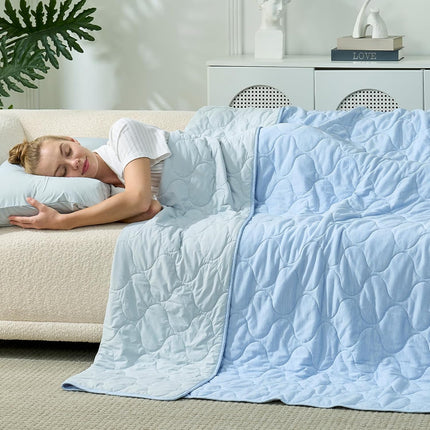 Vepine Cozy | Cooling Dual-Sided Blanket for Hot Sleepers with Soft Breathable Fabric | Lightweight Throw for Comfortable Sleep