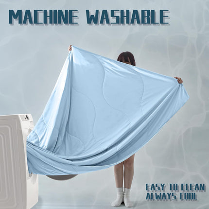 Cooling Comforter Set | Lightweight Cooling Blanket with Cooling Pillowcases | Moisture-Wicking Fabric for Hot Sleepers