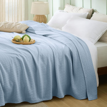 Cozy Comfort | Cooling Bamboo Rayon Blanket for Hot Sleepers | Lightweight & Breathable Summer Throw for Bed and Couch
