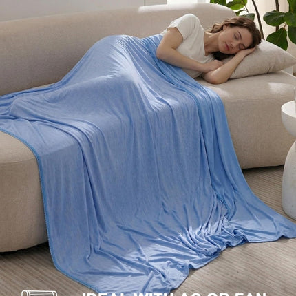 Cool Comfort | Cooling Blanket for Hot Sleepers with Q-Max > 0.4 | Lightweight, Breathable Design for a Refreshing Night's Sleep