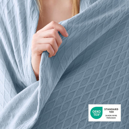 Cozy Comfort | Cooling Bamboo Rayon Blanket for Hot Sleepers | Lightweight & Breathable Summer Throw for Bed and Couch