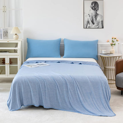 Cozy Comfort | Cooling Blanket Throw for Hot Sleepers with Q-Max 0.4 Technology | Soft, Lightweight Design for All-Night Comfort
