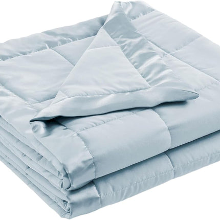 Windom Collection | Down Alternative Blanket with Moisture-Wicking Treatment | Lightweight & Soft Bed Cover for All Seasons, Satin Trim