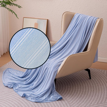 Cooling Comfort | Reversible Lightweight Blanket for Hot Sleepers | Soft Thin Throw for Bed & Couch