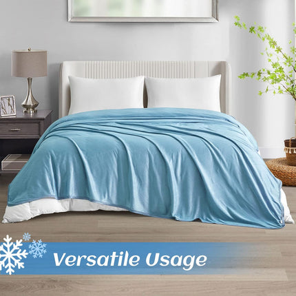 Cool Comfort | Direct Cooling Throw Blanket for Hot Sleepers with Double-Sided Cold Effect | Lightweight & Breathable Summer Blanket for Night Sweats